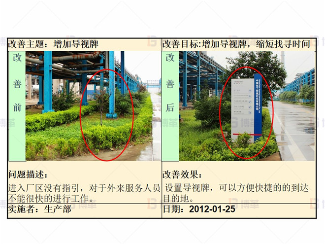 某化工廠生產區5S改善案例 整頓階段改善案例3