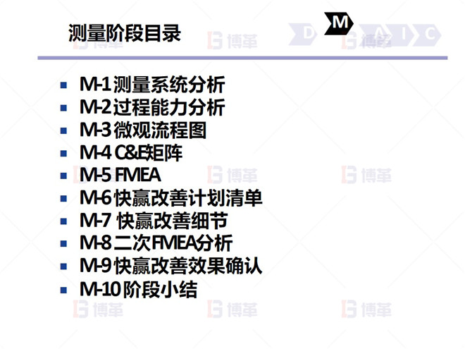 鋼鐵行業降低廢品率六西格瑪案例 測量階段目錄