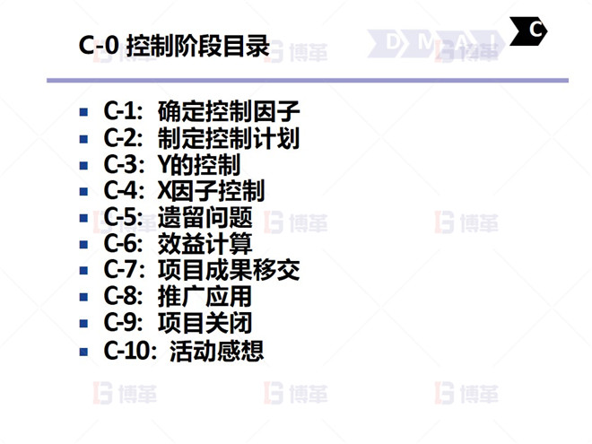 鋼鐵行業降低廢品率六西格瑪案例 C-0 控制階段目錄